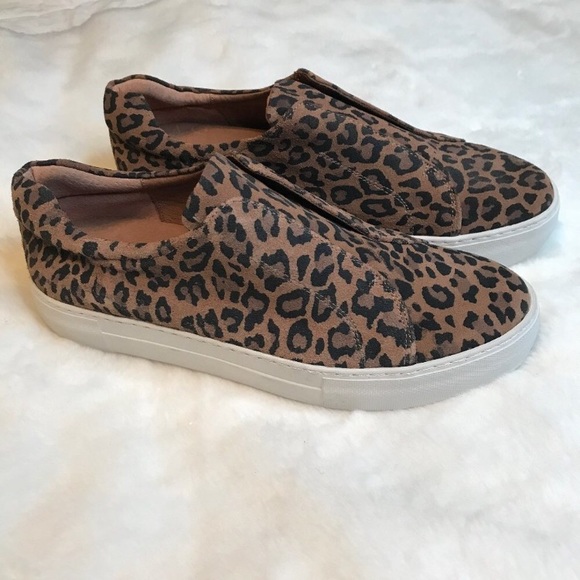 J/SLIDES Shoes - J/Slides Leopard Print Slip On Sneakers